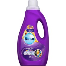 Renas Store Rinso Sıvı Çamaşır Deterjanı Komple Bakım Serisi Argan Özü Renkliler ve Siyahlar Için 1.5 L