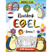 Renas Store Independently Published Egel Kleurboek Voor Kinderen: Egel Kleurboek Voor Kinderen Van 4-10 Jaar - Adorable Egel Kleurplaten Voor Kinderen Meisjes En Jongens Met Een Bonus Op Het Einde