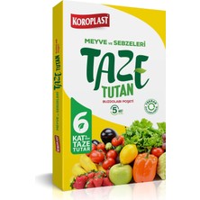 Renas Store Koroplast Taze Tutan Buzdolabı Poşeti 5'li Set, 30 Güne Kadar Taze Tutan Buzdolabı Torbası, Bpa Içermez, Meyve Sebze Saklama Torbası, Yemek Gıda Saklama Poşeti, Tekrar Kullanılabilir Buzdolabı Torbası