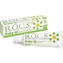 Renas Store R.o.c.s. Baby 0-3 Yaş Papatya Özlü Florürsüz Bebek Diş Macunu (1 x 45 G)