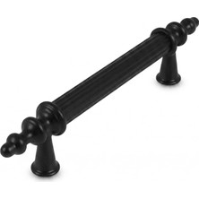 Renas Store Orret Home 6 Adet Dekoratif Metal Dolap Kulpu Çekmece Kulpu Mobilya Kulpu Vintage Kulp Seti Şık Tasarım Dolap Sapı Çekmece Sapı Kapak Kulpu (Siyah, 170 Mm)