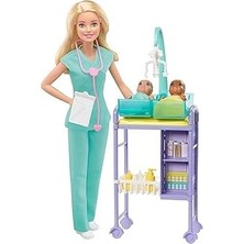 Renas Store Barbie ve Meslekleri Oyun Seti - Bebek Doktoru, Sarı Saçlı DHB63 - GKH23