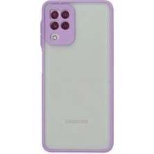 Magicool Samsung Galaxy A22 Kılıf Montreal Silikon Kapak - Mor
