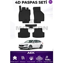 AEK Modern Skoda Scala 4d Paspas Seti  2019 Sonrası A++ Kalite (5 Parça)