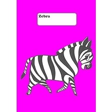 Renas Store Notebook / Coloring Book / Diary - Zebra (Pink): Dın A4, Lined
