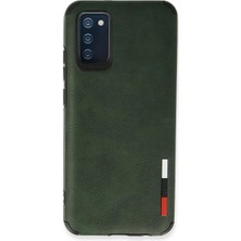 Magicool Samsung Galaxy A03S Kılıf Loop Deri Silikon - Yeşil
