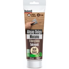 Renas Store Ahşap Parke Tamir Macunu Açık Ceviz Renk Mobilya Masa Dolgu Çatlak Çizik Giderici 125 ml