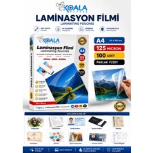 Koala Papers A4 125 Mikron Laminasyon Filmi Öğretmen Yardımcı Materyalleri