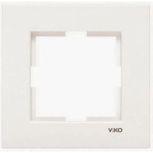 Renas Store Dıfa Pack Viko Karre Tekli Çerçeve Krem
