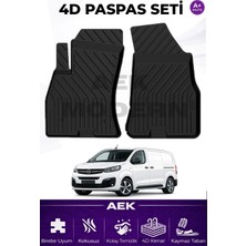 AEK Modern Opel Vivaro C  Sonrası Zafira Life 4d Paspas Seti  2019 Sonrası A++ Kalite (2 Parça)