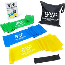 Renas Store Black Mountain Products Therapieband, Fitnessband, Trainingsband Set Kılavuz ile Birlikte, Taşıma Çantası & Kapı Çapası