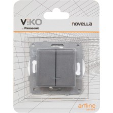 Renas Store Viko Novella Trenda Füme Mekanizma+Düğme Kapak Çabuk Bağlantı Işık Komütatör