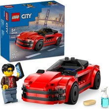 Renas Store LEGO City Kırmızı Spor Araba 60448-5 Yaş ve Üzeri Çocuklar Için Yaratıcı Oyuncak Yapım Seti, Doğum Günü Hediyesi (109 Parça)