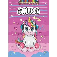 Renas Store Anika: Personalized Coloring Book For Anika | Theme: Unicorn | Birthday Gift For Girl, Daughter ... | Ages: 4-8 | 25 Unicorn Designs With Name Anika, Large Size A4 (Ca. 8.5 x 11 Inches)