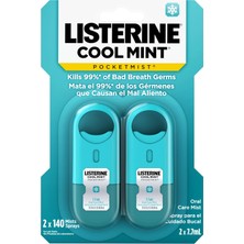 Renas Store Listerine Pocketmist Soğuk Nane Ağız Bakım Sisi Kötü Nefesten Kurtar, 2'li Paket
