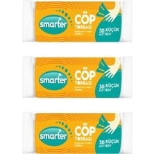 Renas Store Smarter 3 Lü Küçük Boy Çöp Torbası Poşeti Mini 40X50CM