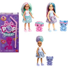 Renas Store Barbie Chelsea Pop Reveal Bebek Seti, Atıştırmalık Serisi, Kokulu Küçük Bebek, Karnına Bastırılabilen Evcil Hayvan Oyuncağı ve Renk Değişimi Eğlencesi Dahil 5 Farklı Sürpriz, JFY01