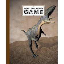 Renas Store Dots And Boxes Game: Aucasaurus Dinosaur Cover Dots And Boxes Game, A Classic Strategy Game - Large And Small Playing Squares, 120 Pages, Size 8" x 10" By Florian Benz
