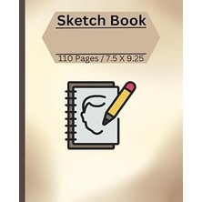 Renas Store Independently Published Sketch Book With Graphics On Covers 110 Pages 7.5 x 9.25