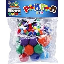 Renas Store Nova Color NC-350 Renkli Ponpon 30CM