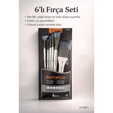 6'lı Akrilik ve Suluboya Fırçası