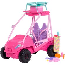 Renas Store Barbie Mysteries: Beach Detectives Oyun Seti, Oyuncak Plaj Arabası ve Plaj Sandalyesi ile Havlu Dahil 10'dan Fazla Aksesuar, JFV68