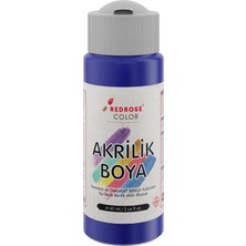 Renas Store Red Rose Lacivert Akrilik Boya 60 ml