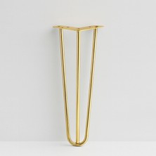 Renas Store Martı Gold Altın Metal Sehpa Masa Ayağı 41 cm Tekli Dayanıklı Mobilya Destek Yükseltici Ayak Modeli