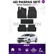 AEK Modern Dacia Sandero 3 Stepway 4d Paspas Seti  2020 Sonrası A++ Kalite (5 Parça)