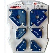 Renas Store Wonder Manyetik Kaynak Tutucu, 6 Parça Set, 11,33 kg / 4,53 kg Kapasiteli, Mavi