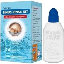 Renas Store Abfen Sinus Rinse Kit Yüksek Hacimli Nazal Yıkama Duşu (25 Solüsyon Karışım Poşeti ve Uygulama Şişesi Ile)