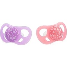 Renas Store Twistshake 78088 Twistshake 6+ Ay Ikili Ortodontik Silikon Yalancı Emzik, Pembe/mor