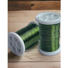 Renas Store Gürbüz Filografi 0.30 mm (100GR- 150M) Yeşil Renkli Bakır Filografi Teli