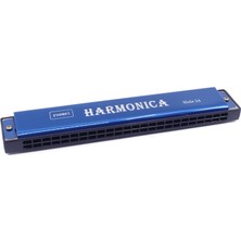 Renas Store Harmonica Büyük Boy Mızıka Mavi