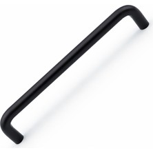 Renas Store Mat Siyah Mobilya Kulpu 160 mm Çekmece Dolap Kapak Kulpu Modern Tasarım Mutfak Banyo Kulpu