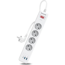Renas Store Honeywell Akım Korumalı Priz 4lü 1xtype-C 2xusb-A HC000042