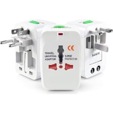 Renas Store Tarix Universal Çoklu Priz Çevirici Dönüştürücü Seyahat Adaptörü, 150+ Ülke (Al-In-One)