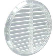 Renas Store Cam Menfezi - Şeffaf Doğalgaz ve Kombi Havalandırma Menfezi, Sabit Kanatlı Yuvarlak Cam Tipi Havalandırma Kapağı -180MM (Vida ve Somun Dahil) (Şeffaf)