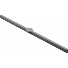 Renas Store Saral Çizgili Soft Füme Çekmece Dolap Kulp 800 mm Modern Metal Uzun Yapı Mutfak Gardrop Kulp