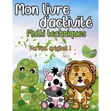 Renas Store Independently Published Livre D'activité Multi Techniques Alphabet Animaux Pour Enfants De 2 À 5 Ans (Vendu Seul): Cahier D'activités Gommettes, Pinceau, Doigt, Tampons, Idéal Cadeau