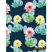 Renas Store Sketchbook: Cactus Blank Sketch Paper, Creative Artist Drawing Composition Notebook (Cool Cactus Designs)
