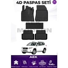 AEK Modern Toyota Rav4  Sonrası 3 4d Paspas Seti  2005-2013 A++ Kalite (5 Parça)