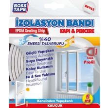 Renas Store Boss Tape Boss Kapı Pencere Izolasyon Fitili Bandı Beyaz 2X3MT