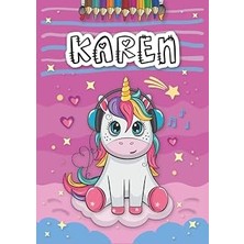Renas Store Karen: Livre De Coloriage Personnalisé Pour Karen | Licorne | Cadeau D'anniversaire Pour Fille ... | 4 À 8 Ans | 25 Motifs De Licorne Avec Le Prénom ... Format A4 (21 x 29.7 Cm) (French Edition)