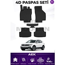AEK Modern Vw T-Cross 4d Paspas Seti  2022 Sonrası A++ Kalite (5 Parça)