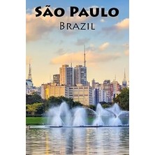 Renas Store I Haven't Been Everywhere, But São Paulo Is On My List: A Blank Sketchbook For Artists, Drawing, Doodling, Writing, And Recording Your Travels And ... Travel Lovers.: 100 Pages, 6x9 Matte Finish