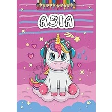 Renas Store Asia: Personalized Coloring Book For Asia | Theme: Unicorn | Birthday Gift For Girl, Daughter ... | Ages: 4-8 | 25 Unicorn Designs With Name Asia, Large Size A4 (Ca. 8.5 x 11 Inches)