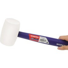 Renas Store Workpro WP241040 57MM 450GR Pvc Pp Saplı Beyaz Kauçuk Tokmak
