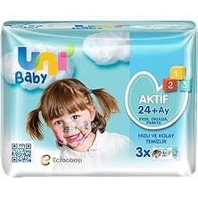 Renas Store Uni Baby Aktif Simple Clean 3X52'LI Islak Mendil