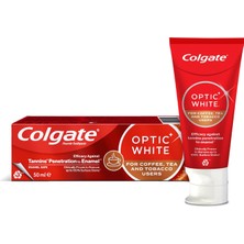 Renas Store Colgate Optic White Kahve, Çay ve Tütün Kullanıcıları Için Beyazlatıcı Diş Macunu 50 ml